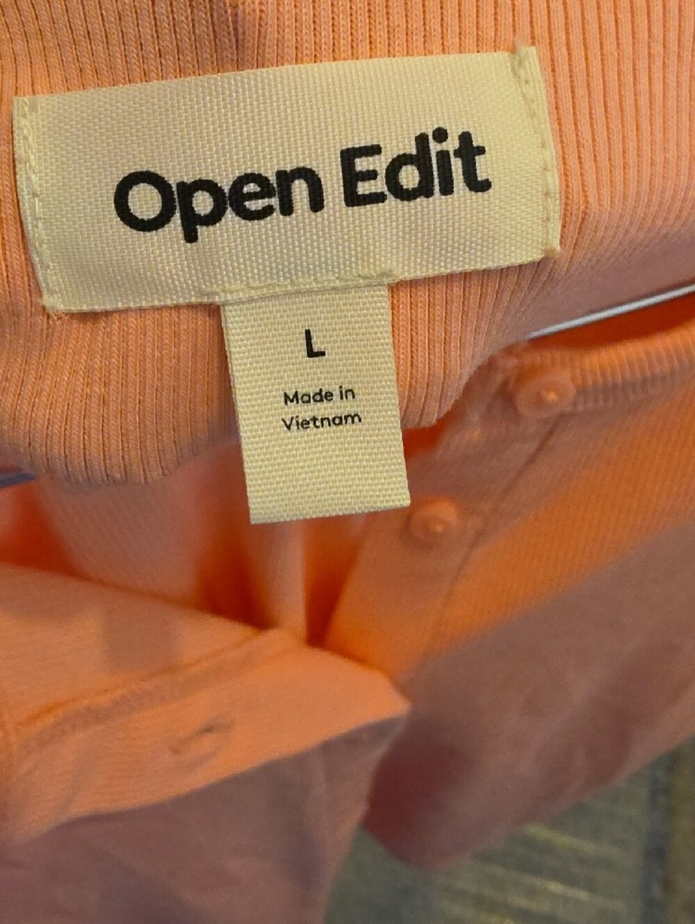 Large Open Edit Pink - Flamingo Button-Front Ribbed Tank - Picture 2 of 6